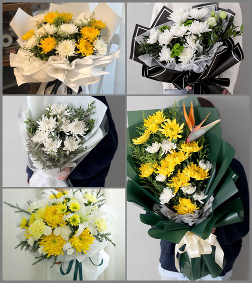 江苏扬州仪征市月塘镇铁坝村白事花束代送